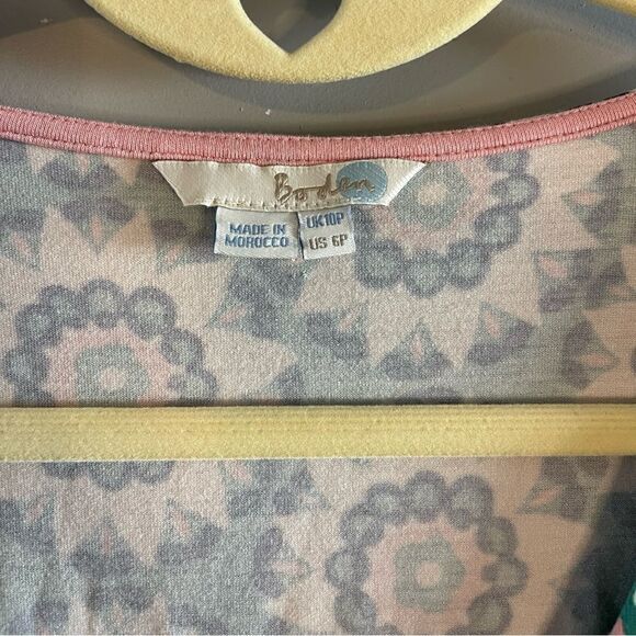 Boden Marion Green Mandala Print 3/4 Length Sleeve Tunic Dress | SZ 6P - Picture 9 of 10